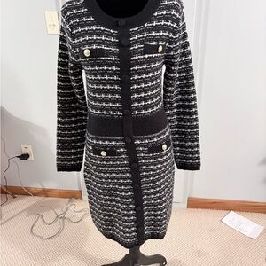 Ellen Tracy Monochrome Knit Sweater